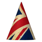 Old  Grunge United Kingdom Flag Union Jack Feesthoedjes (Links)