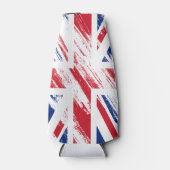 Old  Grunge United Kingdom Flag Union Jack Flesjeskoeler (Voorkant)