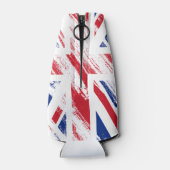 Old  Grunge United Kingdom Flag Union Jack Flesjeskoeler (Achterkant)