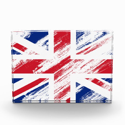 Old  Grunge United Kingdom Flag Union Jack Fotoblokken (Voorkant)