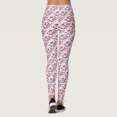 Old  Grunge United Kingdom Flag Union Jack Leggings (Achterkant)