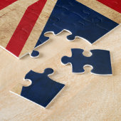 Old Grunge United Kingdom Flag Union Jack Legpuzzel (Zijkant)