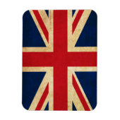 Old  Grunge United Kingdom Flag Union Jack Magneet (Verticaal)