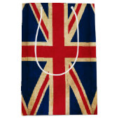 Old  Grunge United Kingdom Flag Union Jack Medium Cadeauzakje (Voorkant)