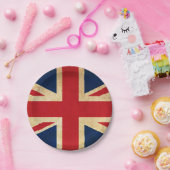 Old Grunge United Kingdom Flag Union Jack Papieren Bordje (Feest)