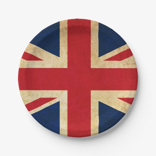 Old Grunge United Kingdom Flag Union Jack Papieren Bordje (Voorkant)