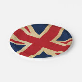 Old Grunge United Kingdom Flag Union Jack Papieren Bordje (Gekanteld)