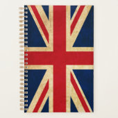 Old Grunge United Kingdom Flag Union Jack Planner (Voorkant)