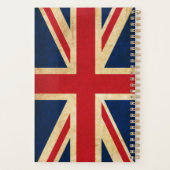 Old Grunge United Kingdom Flag Union Jack Planner (Achterkant)