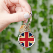 Old  Grunge United Kingdom Flag Union Jack Sleutelhanger (Hand)