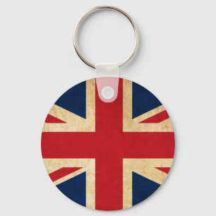 Old Grunge United Kingdom Flag Union Jack Sleutelhanger