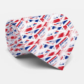 Old  Grunge United Kingdom Flag Union Jack Stropdas (Opgerold)