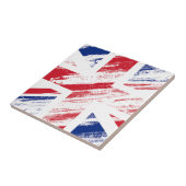 Old  Grunge United Kingdom Flag Union Jack Tegeltje (Zijkant)
