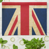 Old Grunge United Kingdom Flag Union Jack Theedoek (Gevouwen)