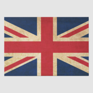 Old  Grunge United Kingdom Flag Union Jack Tissuepapier