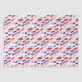 Old Grunge United Kingdom Flag Union Jack Tissuepapier (Voorkant)