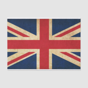 Old  Grunge United Kingdom Flag Union Jack Tissuepapier
