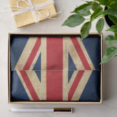 Old  Grunge United Kingdom Flag Union Jack Tissuepapier (Geschenk)