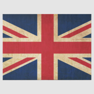 Old  Grunge United Kingdom Flag Union Jack Tissuepapier