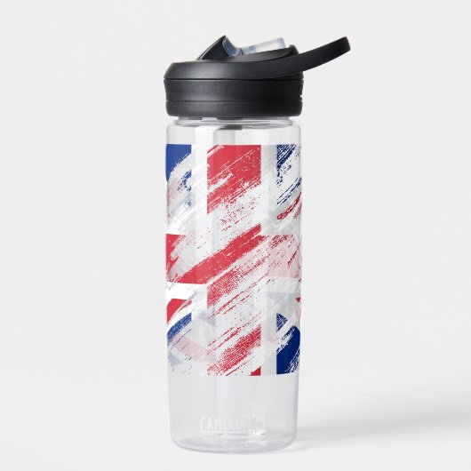 Old  Grunge United Kingdom Flag Union Jack Waterfles (Links)