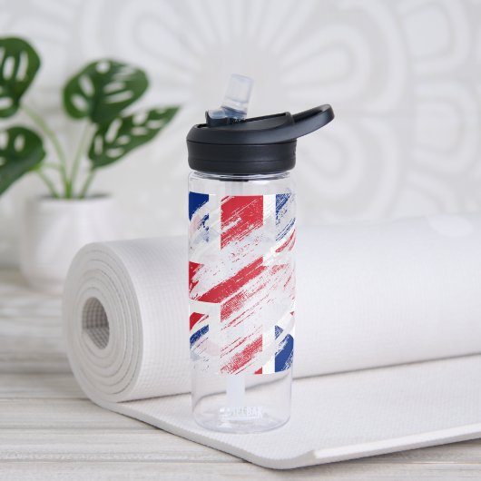 Old Grunge United Kingdom Flag Union Jack Waterfles (Links)