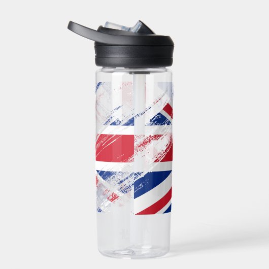 Old  Grunge United Kingdom Flag Union Jack Waterfles (Rechts)
