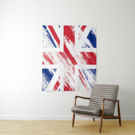 Old Grunge Verenigd Koninkrijk Vlag Tapestry Wandkleed