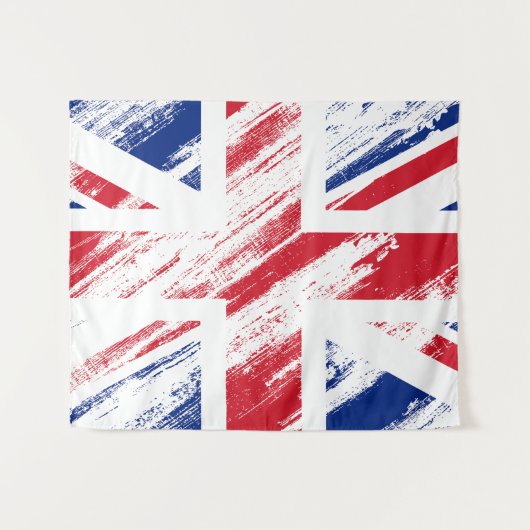 Old  Grunge Verenigd Koninkrijk Vlag Tapestry Wandkleed (Voorkant (horizontaal))