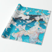 Old grunge wall textures and backgroundsearthquake cadeaupapier (Uitgerold)