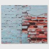 Old grungy brick wall with natural defects. Scratc Cadeaupapier (Vlak)