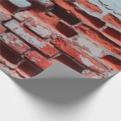 Old grungy brick wall with natural defects. Scratc Cadeaupapier (Hoek)