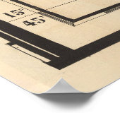 Old Guadeloupe Island Map (1844)  Gwadloup Poster (Hoek)