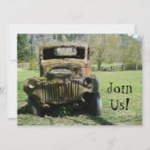 Old Guy Birthday Party - Old Rusty Truck Kaart (Voorkant)