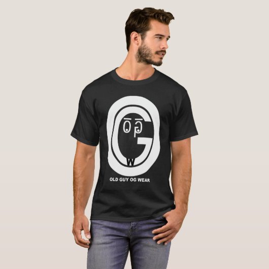 Old Guy OG Draag Blk T-shirt (Voorkant volledig)