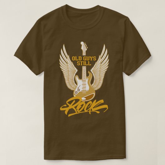 Old Guys Still Rock bassist T-shirt (Design voorkant)