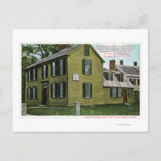 Old Hancock Clark House Uitzicht # 2 Briefkaart (Voorkant)