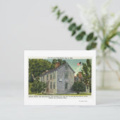 Old Hancock Clark House Uitzicht, Paul Revere Rode Briefkaart (Staand voorkant)