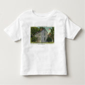 Old Hancock Clark House Uitzicht, Paul Revere Rode Kinder Shirts (Voorkant)