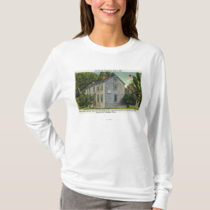 Old Hancock Clark House Uitzicht, Paul Revere Rode T-shirt