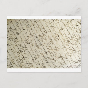 Old Handwriring Briefkaart