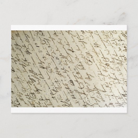 Old Handwriring Briefkaart (Voorkant)