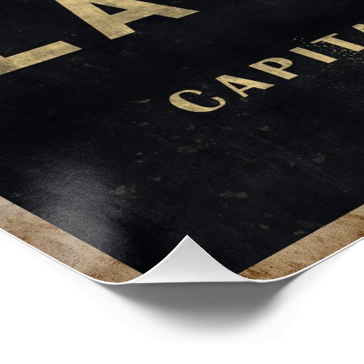 Old Harlem Lager Beer  poster reclame (Hoek)