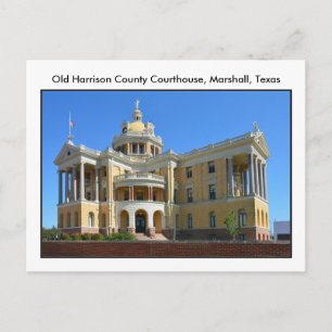 Old Harrison County Courthouse, Marshall, Texas Briefkaart