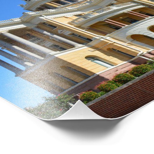 Old Harrison County Courthouse, Marshall, TX 12x8 Foto Afdruk (Hoek)