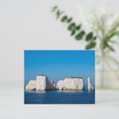 Old Harry Rocks Dorset Briefkaart (Staand voorkant)