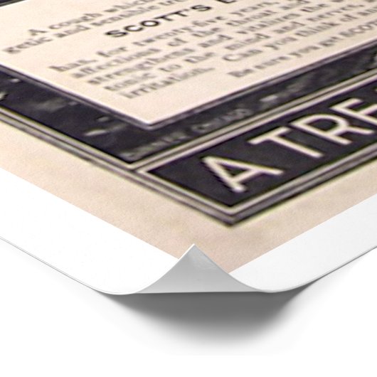 Old Health Poster - Cod Liver Oil (Hoek)