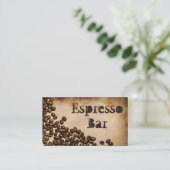 Old Hessian Espresso Bar - Visitekaartje (Staand voorkant)