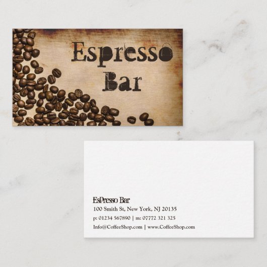 Old Hessian Espresso Bar - Visitekaartje (Voorkant / Achterkant)
