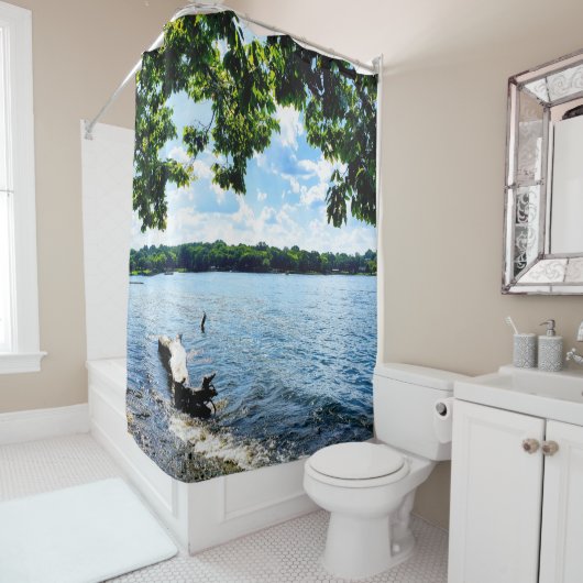 Old Hickory Lake Shower Curtain Douchegordijn (In situ)