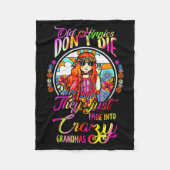 Old Hipes Don't Die They Just Fade Into Crazy Gran Fleece Deken (Voorkant)